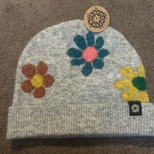Natural Life Daisy Wool Blend Beanie
